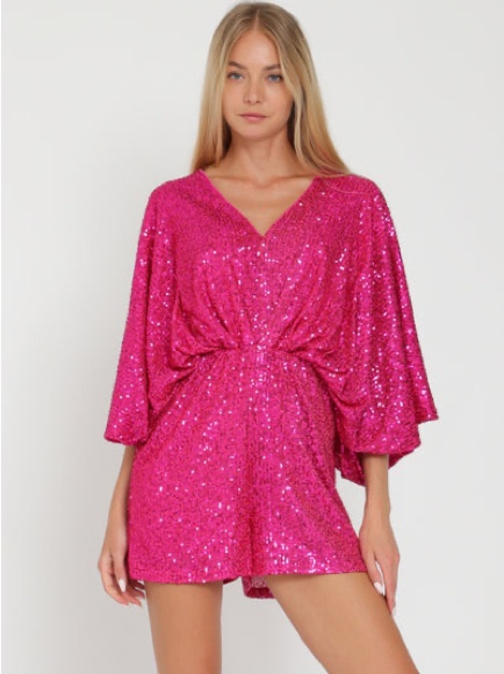 Aakaa sequin romper